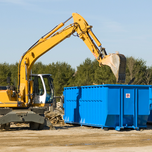 can i request a rental extension for a residential dumpster in Winthrop Arkansas